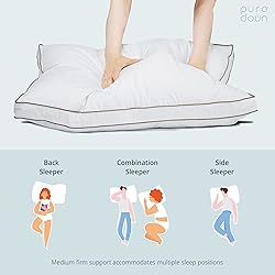 puredown® Goose Feathers and Down Pillow for