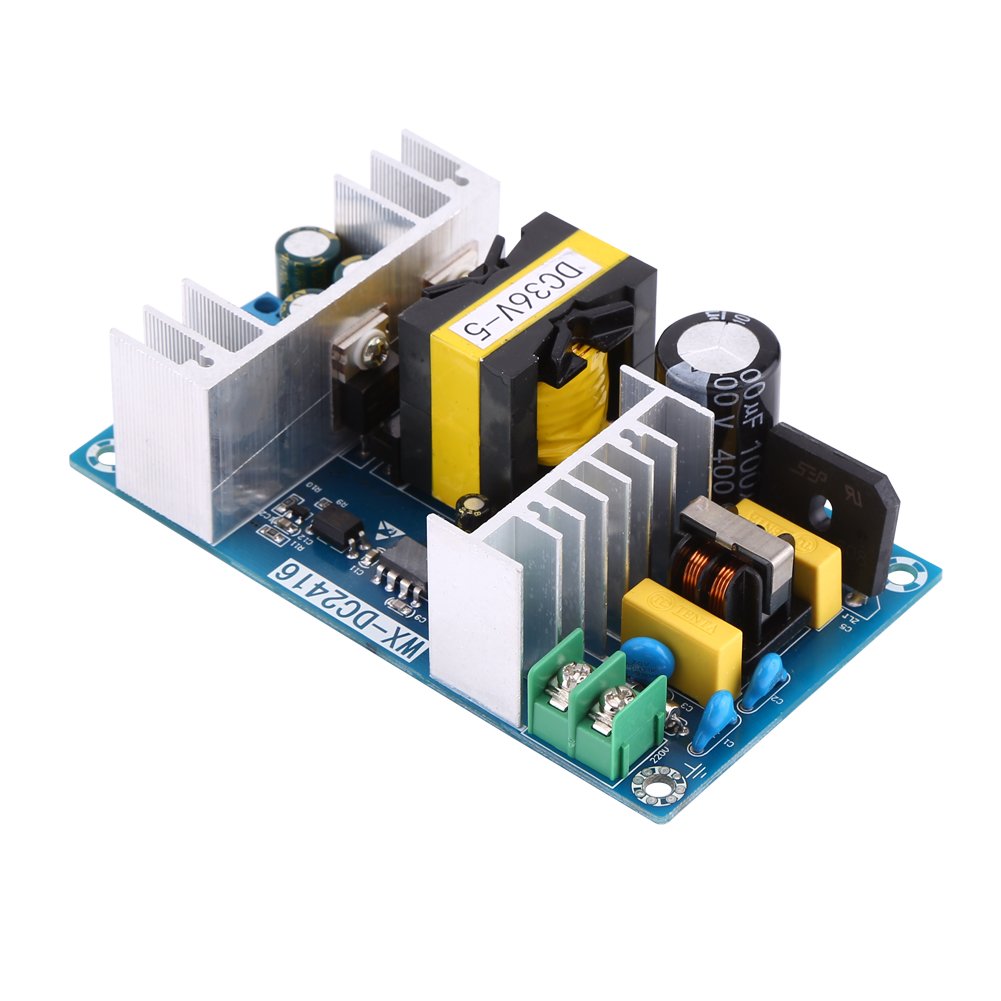 100V-240V to DC 36V Switching Power Supply with AC Transformer, 5-6.5A Board Module for DC Conversion, Efficient Power Unit for Various Applications