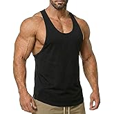 Magiftbox Men's Muscle Gym Workout Stringer Tank Tops Bodybuilding Fitness T-Shirts T01