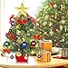MAOYUE Tabletop Christmas Tree 20 Inch Artificial Christmas Tree Lighted Mini Christmas Tree with Lights 8 Modes for Christmas Decorations, Home Decor, Office, Kitchen, Dining Table