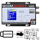 VECOAX MINIMOD-2 | HDMI TO COAX MODULATOR to distribute your hdmi video sources to all TVs as HD Channels over existing tv coax cables