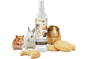 ATLANTIC RUSH Waterless Shampoo for Small Critters - 8oz Cruelty Free Dry Shampoo - No Rinse for Pet Ferrets, Guinea Pigs, Hedgehogs, Sugar Gliders, Rabbits & Hamsters (8 oz, Sugar Cookie Lightly Scented)