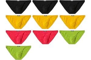JINSHI Bikini Briefs Men Underwear Comfortable Sexy String Underpants