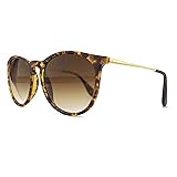 SUNGAIT Vintage Round Sunglasses for Women Girl Classic Retro Designer Style (Am