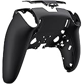 eXtremeRate Custom Back Plate Bottom Shell Compatible with ps5 Edge Controller, Black DIY Replacement Back Shell Cover Compatible with ps5 Edge Controller