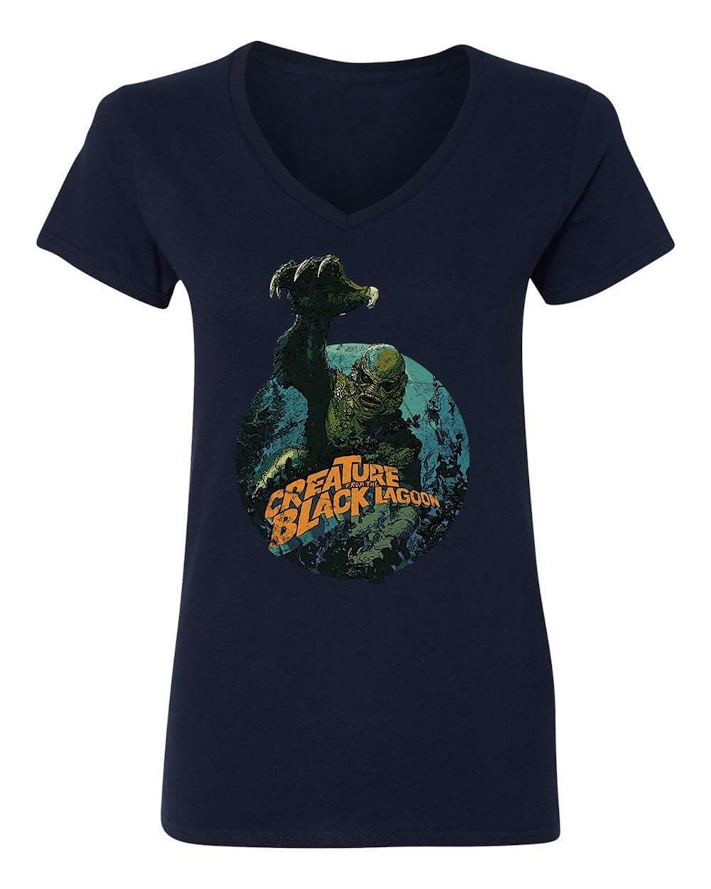 New Novelty Graphic Tee Green Creature Vneck T Shirt 1808 Jznovelty