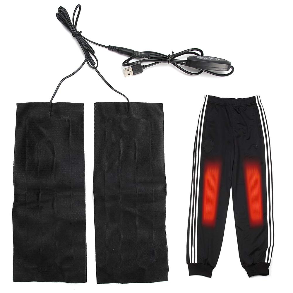 Electric Heating for Trousers, 5V 2A Clothes Heater Pad, Adjustable Temperature, Winter Warmer, 10 x 4.1 Inch, for Outdoor Winter Use