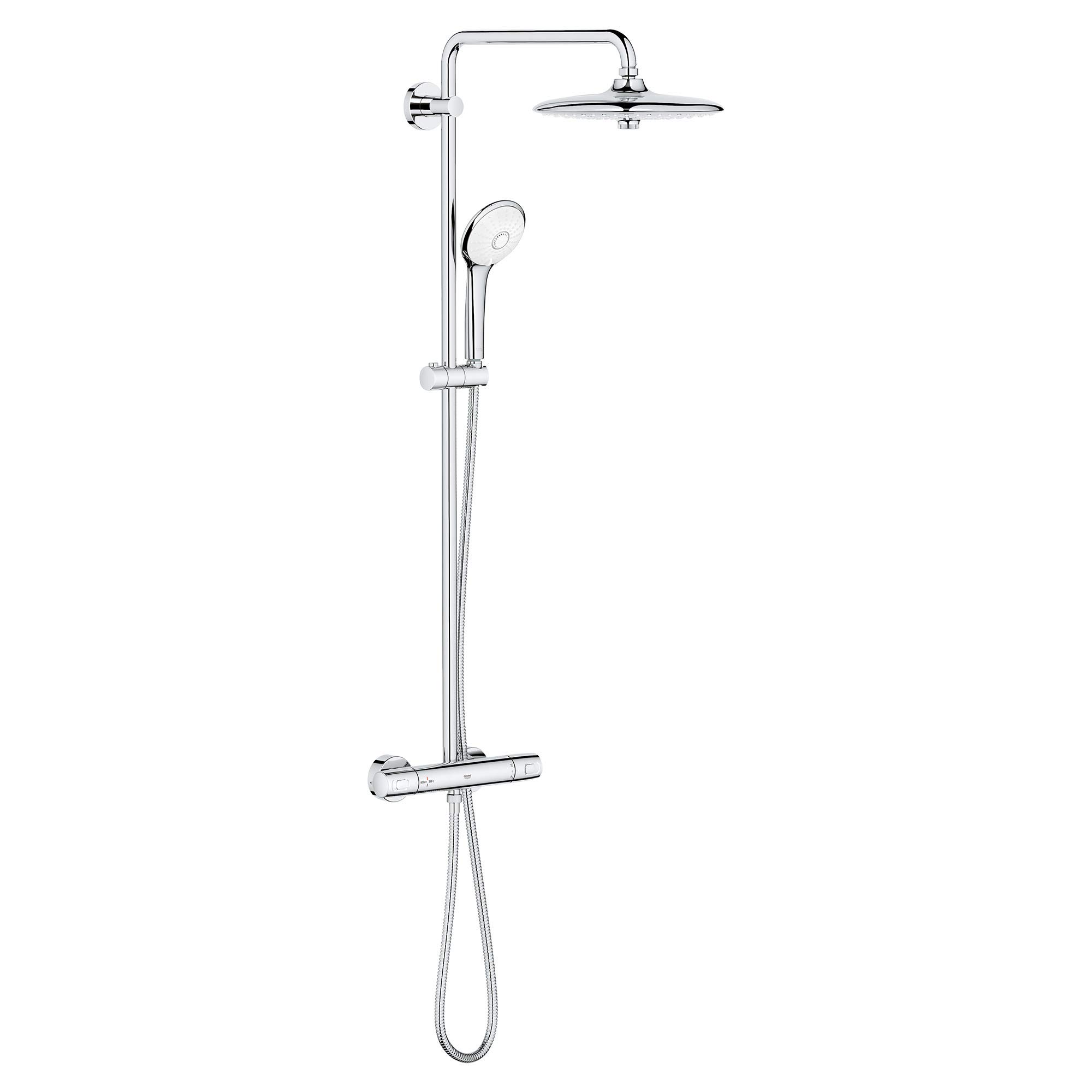 Photo 1 of **SELLING FOR PARTS. MISSING PART**GROHE 26128002 Euphoria 260 Cooltouch Thermostatic Shower System, 1.75 GPM, Starlight Chrome