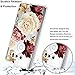 for LG V30 / LG V30 Plus/LG V30S Thinq/LG V35 / LG V35S ThinQ Case, LEEGU Scratch Resistant Floral Printed Clear Design Hard Plastic and TPU Gel Bumper Protective Cover Slim Case - Colorful Flower