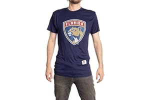 CALHOUN NHL Mens Loose Fit Performance Rashguard Wicking Short Sleeve Shirt