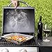 Grill Basket Wok Topper Pan Smoker for Grilling Barbecue Vegetables Fish Stir Fry Seafood Kabob Pizza or Veggies 100% Heavy Duty Stainless Steel BBQ Camping Cookware Charcoal Gas Outdoor Accessories