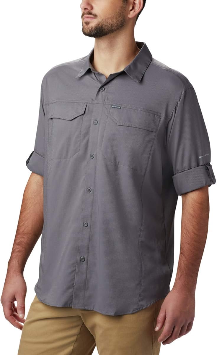 Columbia Mens Silver Ridge Lite Long Sleeve Shirt: Clothing