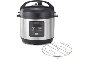 PROCTOR SILEX Proctor-Silex Simplicity 4-in-1 Electric Pressure Cooker, 3 Quart Multi-Function With Slow Cook, Steam, Sauté, Rice, Stainless Steel (34503)