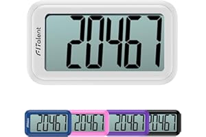 CHAMPOWER Pedometer for Walking Steps, 3D Accurate Simple Pedometer, Step Counter for Kids Men Women Seniors, Step Tracker with Clip Lanyard