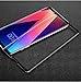 LG V30 Screen Protector,LG V35 Screen Protector,Full Cover [2 PACK] Tempered Glass Screen Protector with ABS Curved Edge Frame, Anti-Fingerprint HD Screen Protector Film for LG V30/V35 ThinQ (Black)