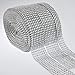 2 Rolls 8 Row 10 Yard and 1 Roll 4 Row 10 Yard Acrylic Rhinestone Diamond Ribbon, Silver Bling Diamond Wrap Ribbon for Wedding Cakes, Birthday Decorations, Baby Shower Events, Arts and Crafts 3 Rolls