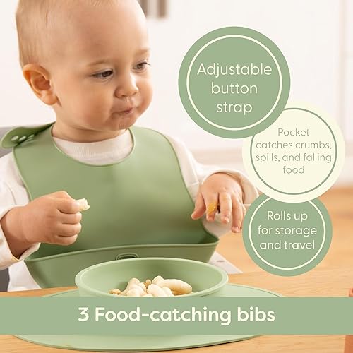 Upward Baby Led Weaning Supplies, Silicone Baby Feeding Set, Baby