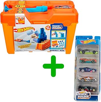 Hot Wheels Track Builder GCF91 + Set 5 Cars Track Builder: Amazon.es: Juguetes y juegos