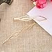 TOODOO 6 Pieces Geometric Metal Hairpin Hair Clip Clamps Accessories Barrettes Bobby Pin Headwear Headdress Styling Jewelry, Pearl Marquise/ Triangle Rhombus/ Infinity