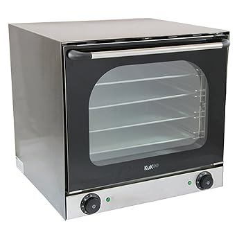 Electric Convection Oven Twin Fan Assisted 4 Trays Stainless