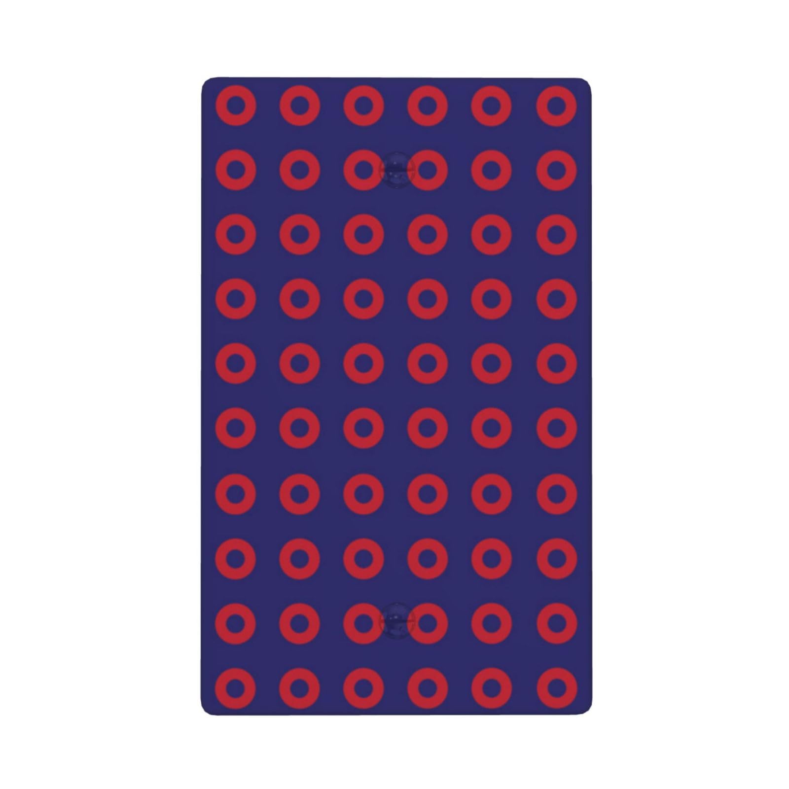 Phish Red Donut Circles On Blue Single Blank Switch