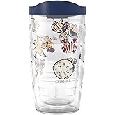 Tervis Shore Search Made in USA Double Walled Insulated Tumbler Travel Cup Keeps Drinks Cold & Hot, 10oz Wavy, Classic