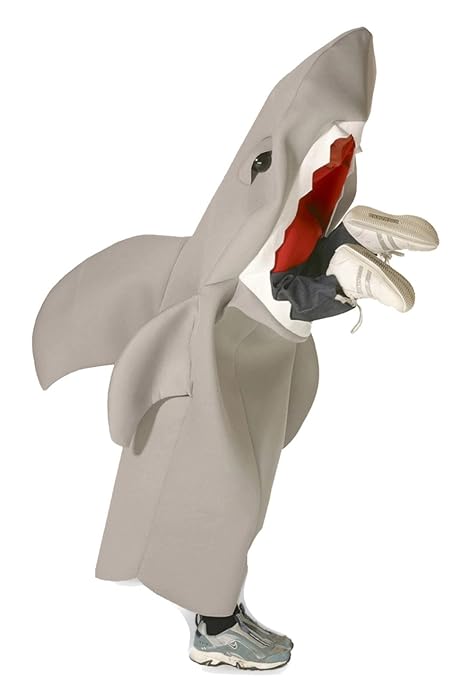 Rasta Imposta Lil' Man-Eating Shark Children's Costume, 7-10, Gray