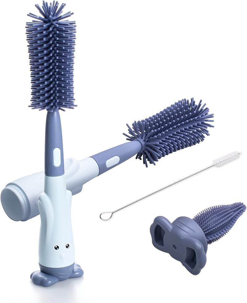 Alyvisun Silicone Bottle Brush Set Teat & Straw Brush Baby 3 in 1