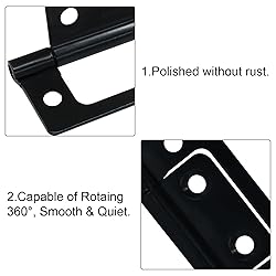 Litoexpe 12 Pcs Non-Mortise Door Hinges, 2 x 0.97
