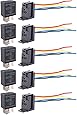 E Support Car Relay 12v 30a Spdt 5pin Socket Pack of 5