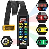 OBD2 Breakout Box Automotive Advanced OBDII Protocol Detector with LCD Display &amp; LED Indicator, 16-Pin CAN Breakout Box Diagnostic Tool for Power Car E.CU, Use with Scanner/Multimeter/Oscilloscope