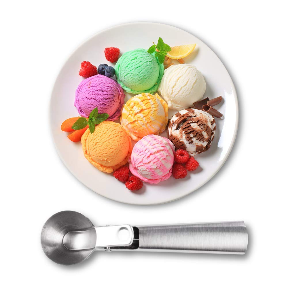 5CM Ice Cream Ball Fruits Dipper for Ice Cream Meatball with Trigger