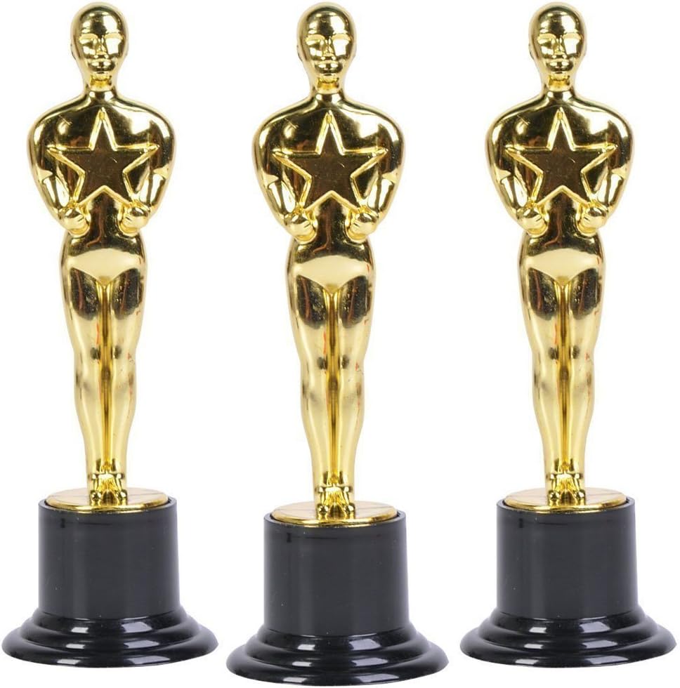 Prextex 6" Gold Award Trophys for Award Ceremony's or Party (24 Pack): Toys & Games