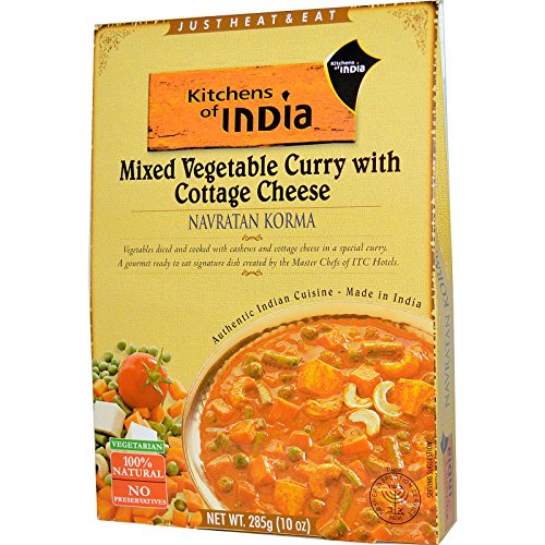 Kitchens of India, Navratan Korma, Mixed Vegetable Curry with Cottage Cheese, 10 oz (285 g)