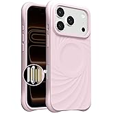 ORNARTO Vortuxe for iPhone 17 Pro Max Case 6.9" | 2X MIL-STD Protection | Camera Button Control | Compatible with MagSafe | Sleek Aesthetic Liquid Silicone Phone Cover | Pink Quartz