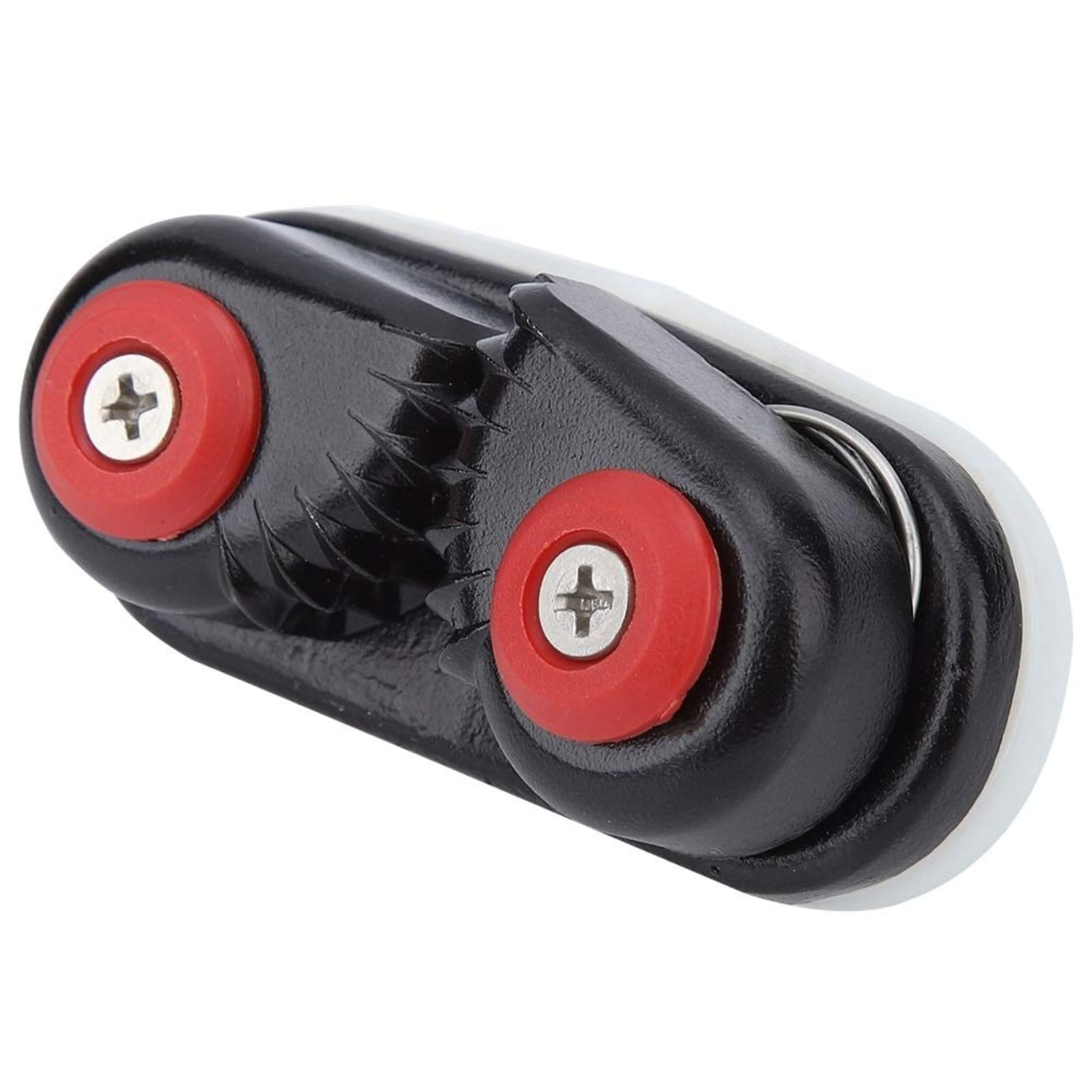 KSTE Black Aluminum Alloy Rope Buckle Holder Anchor Cam Cleat Compatible with Kayak Yacht Boat Accessory