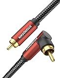 SOUNDFAM 90 Degree RCA Cable Right Angle Subwoofer