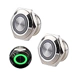 DMWD 2pcs 16mm Super Mini Metal Waterproof