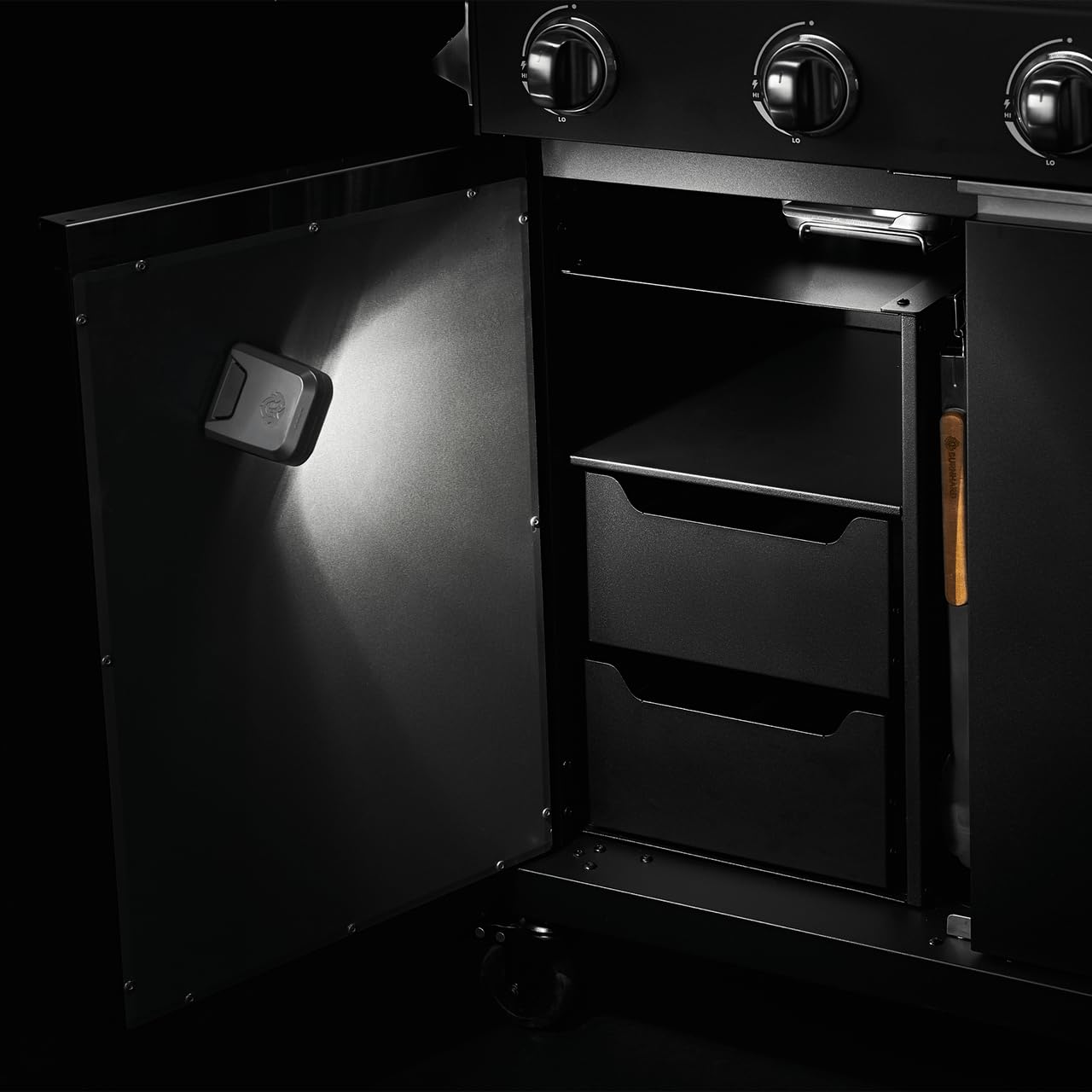 BURNHARD® LED-Grilllicht, magnetische Grillbeleuchtung, Grilllampe, Helligkeit: 120 Lumen, stromsparender Neigungssensor, akkubetriebene Lampe, Fast-Charging-Funktion, bis 69 Stunden Leuchtdauer 9