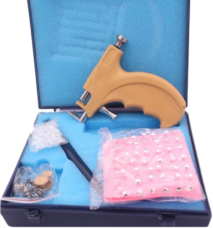 1 Set Piercing Gun Kit Professional Stainless Steel Body Ear Piercing