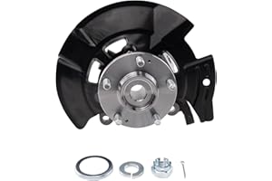 TRQ Front Steering Knuckle & Wheel Bearing Hub Assembly Kit RH Right Passenger Side Compatible with 2011-2013 Hyundai Sonata L4 2.4L without Sport Suspension 698-464 517163R010 5172038110 5175039603