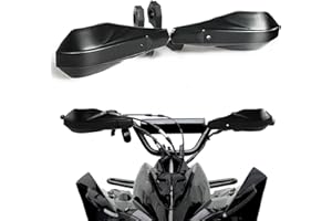 Wacece 7/8" and 1 1/8" Hand Guards Handguards Universal for ATV Raptor Grizzly 110 250 350 660 700 YFZ450 TRX 250X 300EX 350 400EX LTZ400 KLX CRF SSR TTR 110 125 TaoTao Coolster Dirt Pit Bike Black