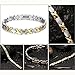 JFUME Magnetic Bracelets for Women 18k Gold with Silver with Link Remove Tool Included 7.5