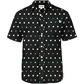 Tipsy Elves Button Down Shirts for Men - Valentine’s Day, Mardi Gras and St Patrick’s Day Men’s Button Ups