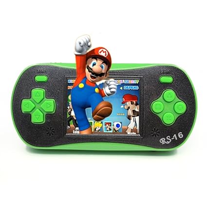 Generic Portable Video Game Console 8 Bit Retro Handheld Game Player Built-in 260 Classic Games - Blue