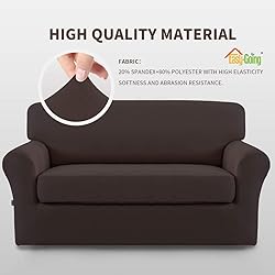 Easy-Going 2 Pieces Microfiber Stretch Sofa