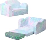 MeMoreCool Kids Couch Folding Kids Sofa Bed Glow in the Dark