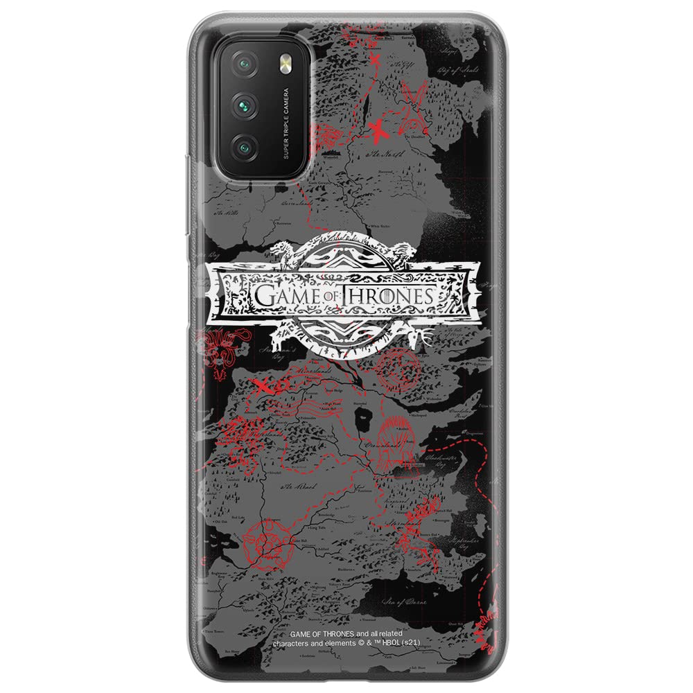 ERT GROUP mobile phone case for Xiaomi REDMI 9T/ POCO M3 original and officially Licensed Game of Thrones pattern 010 optimally adapted to the shape of the mobile phone, case made of TPU