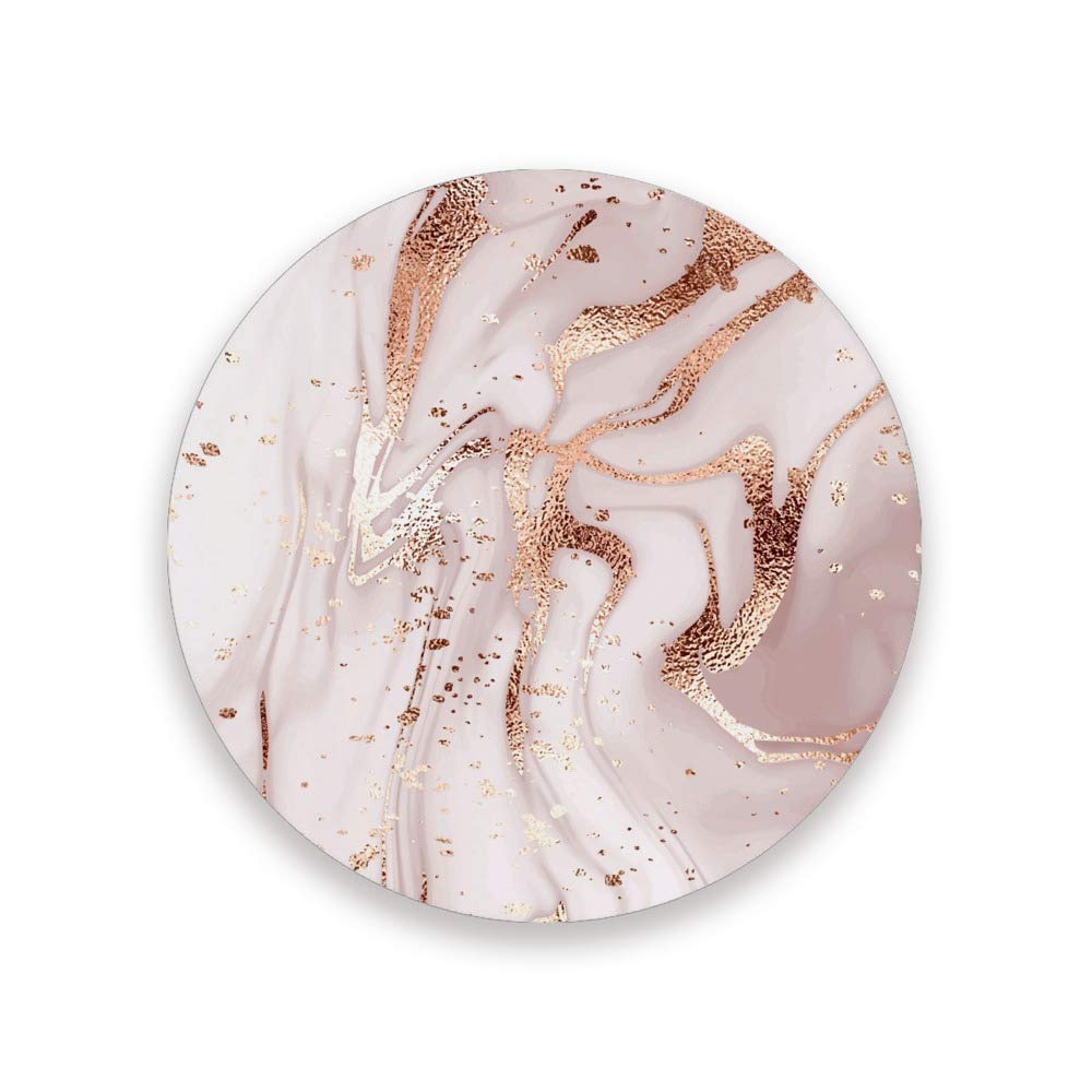 Photo 1 of Coasters for Drinks Set of 2 Pieces Absorbent Ceramic Coasters with Cork Base, ?Marble Rose Gold Texture Coffee Coaster Great Gift for Table, Housewarming, Birthday, Kitchen, Home Decor