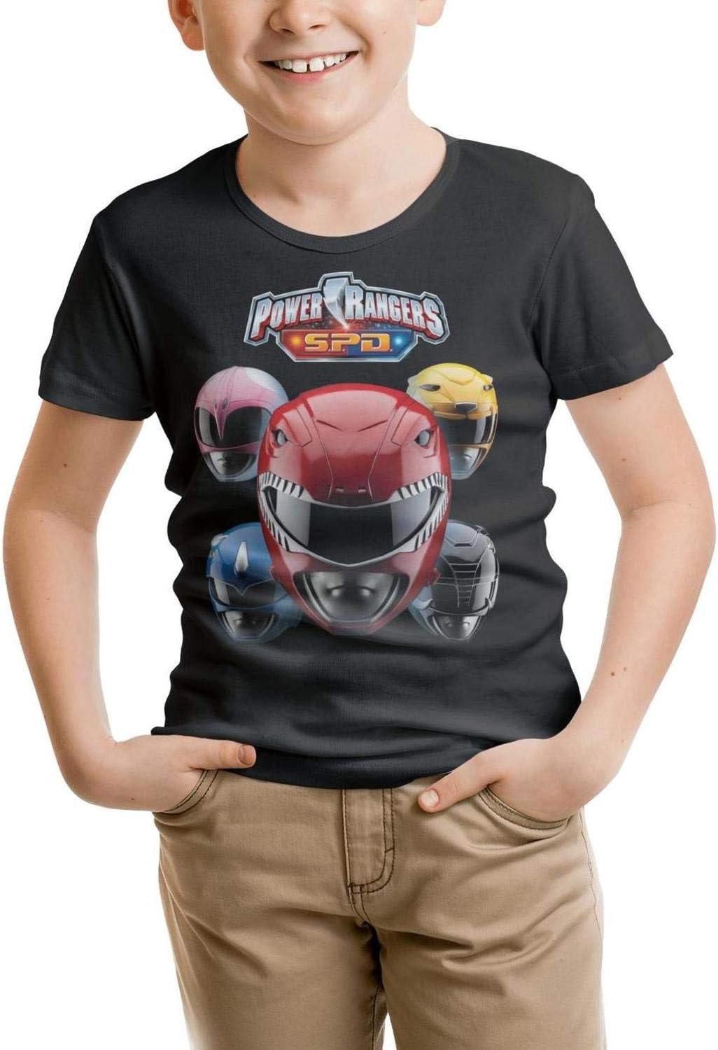 Little Girls Power-Rangers-SPD- Short Sleeve Mesh T-Shirts Tee